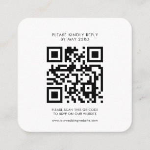 Moderne QR-UAWG-Antwort auf minimalistische Anford Begleitkarte