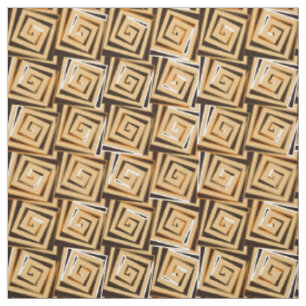 Moderne Quadrate aus dem Mittelalter - braun, viel Stoff