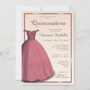 Moderne Quinceañera Einladung zu meiner fünfzehnte
