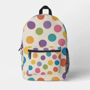 Moderne Rainbow Color Hexagonale Art Bedruckter Rucksack