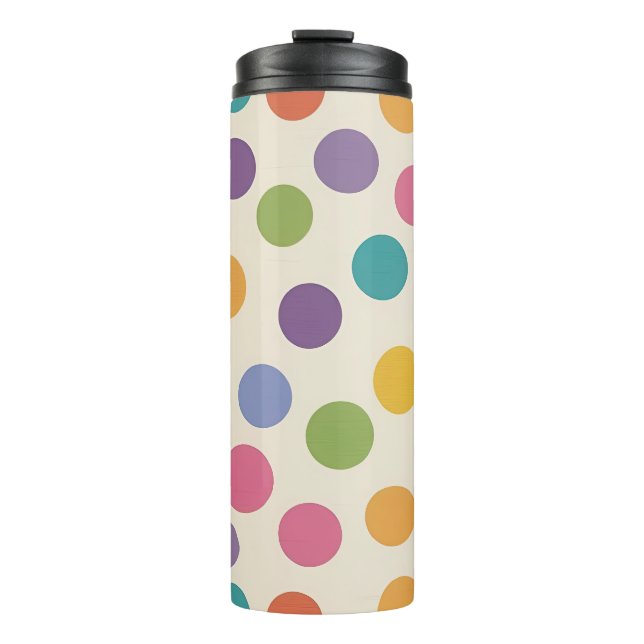 Moderne Rainbow Color Hexagonale Art Thermosbecher (Vorderseite)