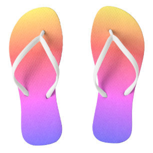 Moderne Rainbow Linen Flip Flops
