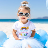 Moderne Rainbow Sky Girls Custom Birthday Party