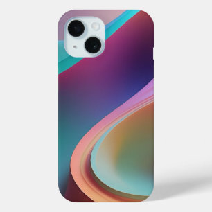 Moderne Rainbow Wave Abstrakt Art Case-Mate iPhone Hülle
