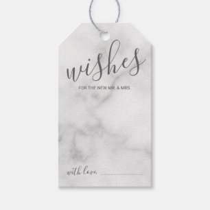 Moderne Ratschläge zur Hochzeit von Skripten und W Geschenkanhänger