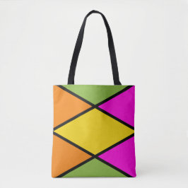 Moderne Raute Muster Tote Tasche