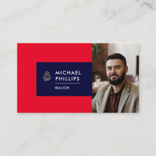 Moderne Real Anwesen Business Card Horizontal Visitenkarte