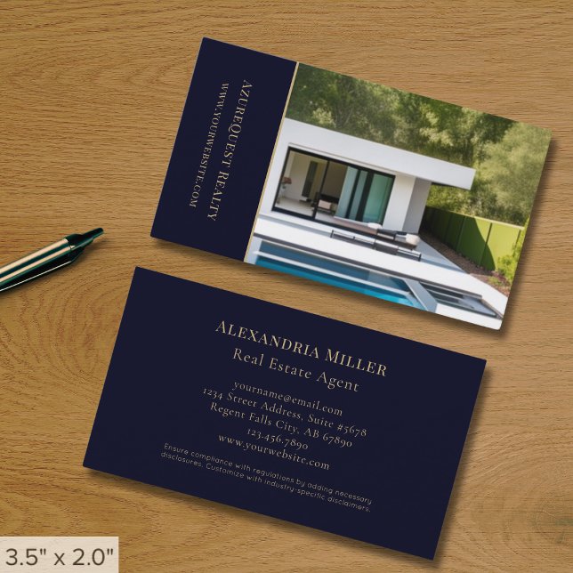 Moderne Real Anwesen Business Card Visitenkarte (Von Creator hochgeladen)