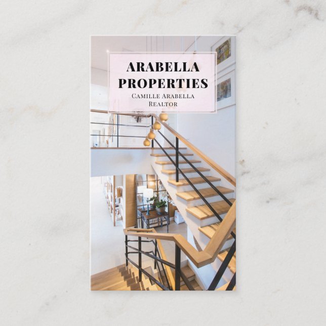 Moderne Real Anwesen Business Card Visitenkarte (Vorderseite)