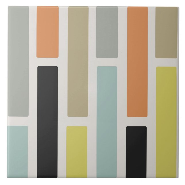 Moderne Rechtecke aus dem Mittelalter Fliese (Vorderseite)