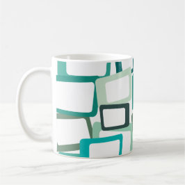 Moderne Rechtecke aus dem Mittelalter Kaffeetasse
