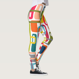 Moderne Rechtecke des Mitteljahrs Leggings