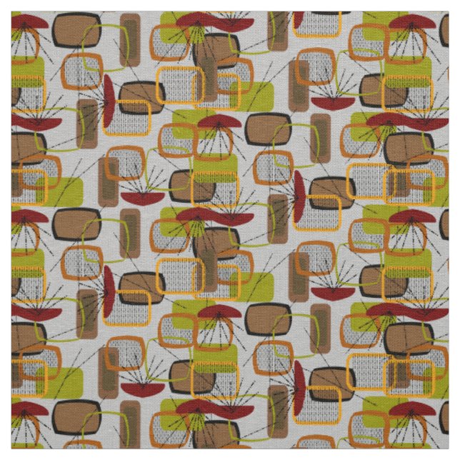 Moderne Rechtecke - Design-Fabrik des Mittelalters Stoff (Muster)