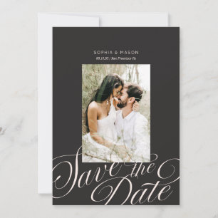 Moderne redaktionelle elegante Schrift Kalligrafie Save The Date