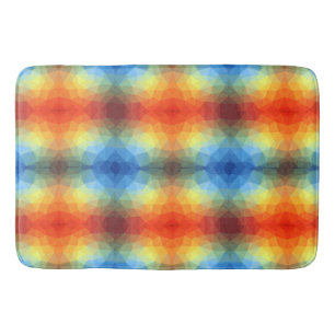Moderne Regenbogen-Geometrieform Badematte