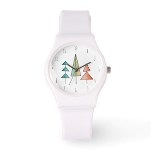 Moderne Regenbogenbäume im Mittelalter erröten aqu Armbanduhr