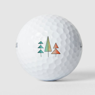 Moderne Regenbogenbäume im Mittelalter erröten aqu Golfball