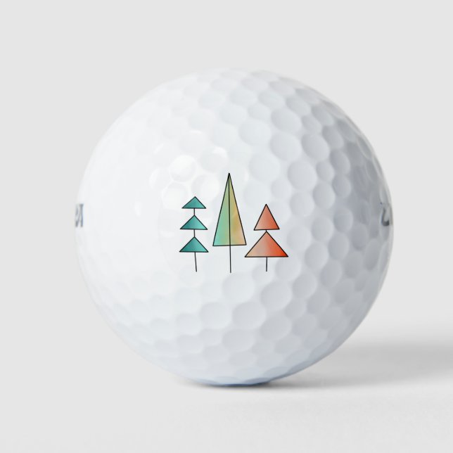 Moderne Regenbogenbäume im Mittelalter erröten aqu Golfball (Vorderseite)