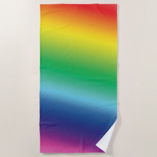Moderne Regenbogenfarben Gay Pride Flag Muster Strandtuch