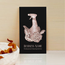 Moderne Reinigung Rose Gold Spray Flasche & Blume