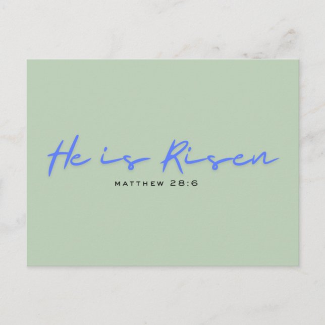 Moderne, religiöse Osterkarte Postkarte (Vorderseite)