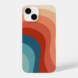 Moderne Retro 70er Stripes iPhone 14 Hülle