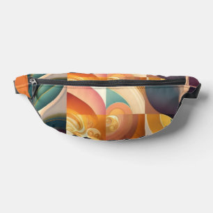 Moderne Retro-Abstrakt-Platz-Sammlung Bauchtasche