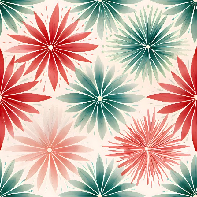 Moderne Retro-Aquarellwoche des Mitteljahrhunderts Tischdecke (Von Creator hochgeladen)