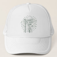 Moderne Retro Bachelor Party Letztes Swing Golf Gr