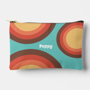 Moderne Retro-Bold-Groove-Kurven Personalisiert Zubehörtasche