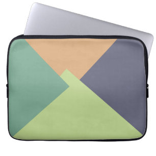 Moderne Retro-Farb-Geometrie-Muster #14 Laptopschutzhülle