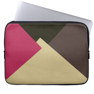 Moderne Retro-Farb-Geometrie-Muster #2 Laptopschutzhülle