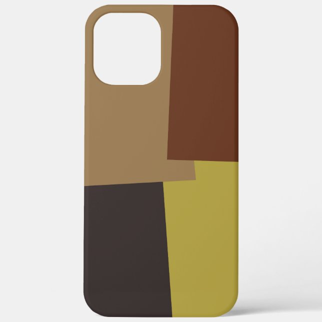 Moderne Retro-Farben Geometric #35 Case-Mate iPhone Hülle (Rückseite)