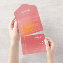 Moderne Retro-glänzende, rosa Orangefarbene UAWG W
