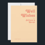 Moderne Retro Orange Cream Wedeling Well Card Hinweiskarte<br><div class="desc">Dieses moderne Retro-Orangencreme ist perfekt für Ihre Vintage, farbenfrohe, tropische Hochzeit im Sommer. Sein einzigartiger böhmischer Schriftart aus der Mitte des Jahrhunderts verleiht diesem Design eine klassisch minimalistische Hippie-Atmosphäre. Wenn Sie ein Design suchen, das helle, kühne Farben für Ihre kreative 70er Strandhochzeit bietet, dann sind dieses Produkt und seine koordinierende...</div>