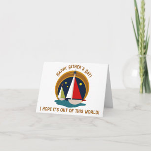 Moderne Retro Segelboote des Mittelalters Karte
