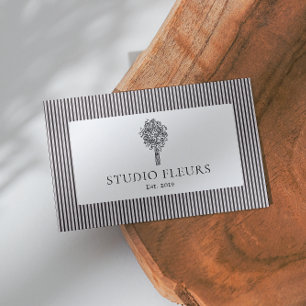 Moderne Retro Vibe Logo Strichen Visitenkarte