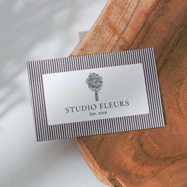 Moderne Retro Vibe Logo Strichen Visitenkarte (Von Creator hochgeladen)