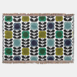 Moderne Retro Vintag Spot Blume Steg, blau grün Decke