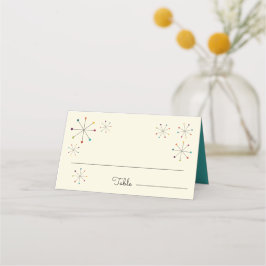 Moderne Retro-Vintage Hochzeit im Mittelalter Platzkarte