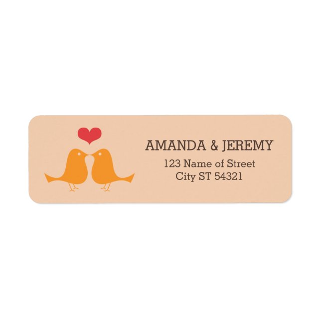 Moderne Retro Vinyl Record Love Birds Hochzeit (Vorne)