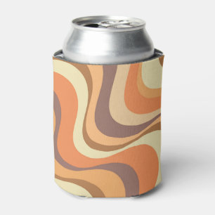 Moderne Retrowellen-Design in mehrfarbigen Farben Dosenkühler