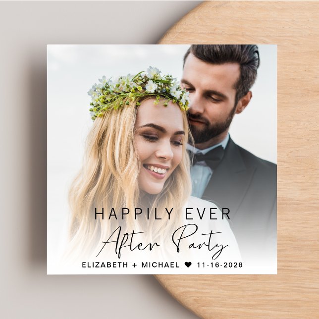 Moderne Rezeption für Foto-Creme Einladung (Von Creator hochgeladen)