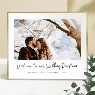 Moderne Rezeption für Hochzeiten im Foto - Empfang Poster