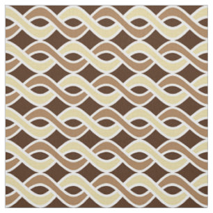Moderne Ribbons, Taupe und Braun aus dem Mittelalt Stoff