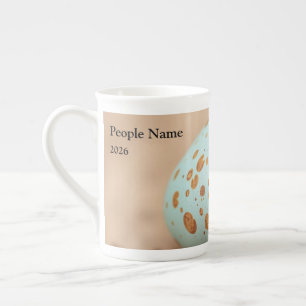Moderne Robin-Ei-Sprenkelung Personalisiert Prozellantasse