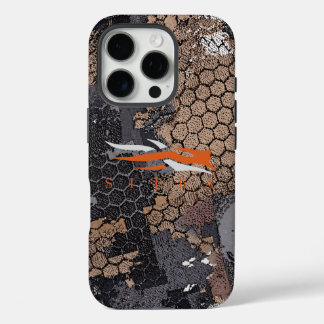 Moderne robuste Jagdtarnung geometrisches Muster V iPhone 16 Pro Hülle