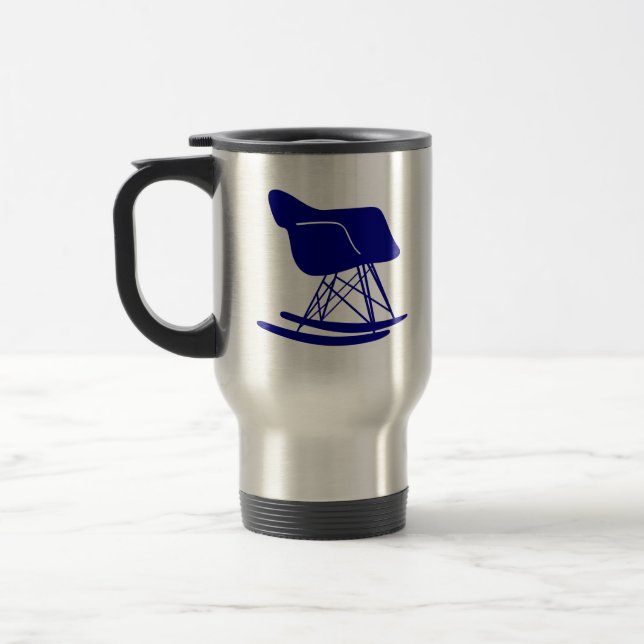 Moderne Rocker Stuhl Travel Mug, Marine Reisebecher (Links)