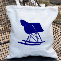 Moderne Rocker Tote Tasche, Marine