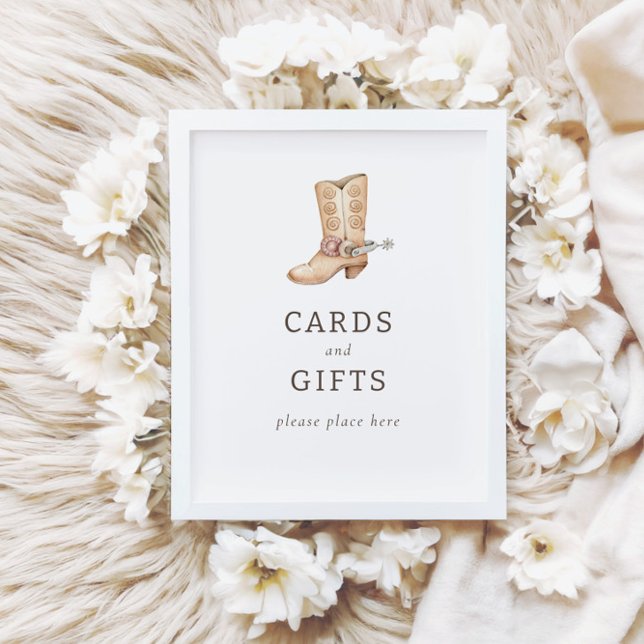 Moderne Rodeo Karten für Western + Geschenke Unter Poster (Von Creator hochgeladen)